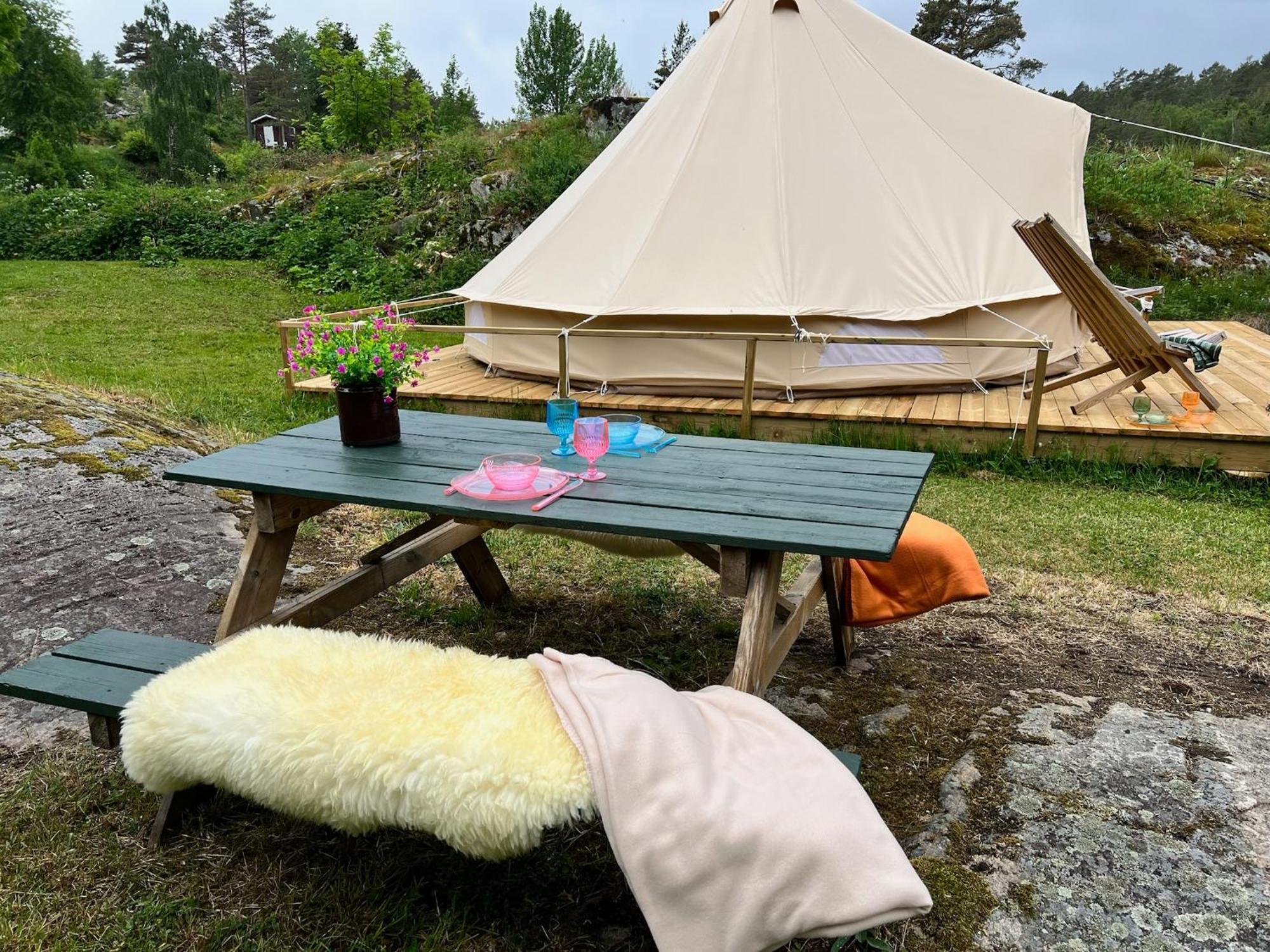 Hotel Hommen Gard Glamping Risør Exterior foto