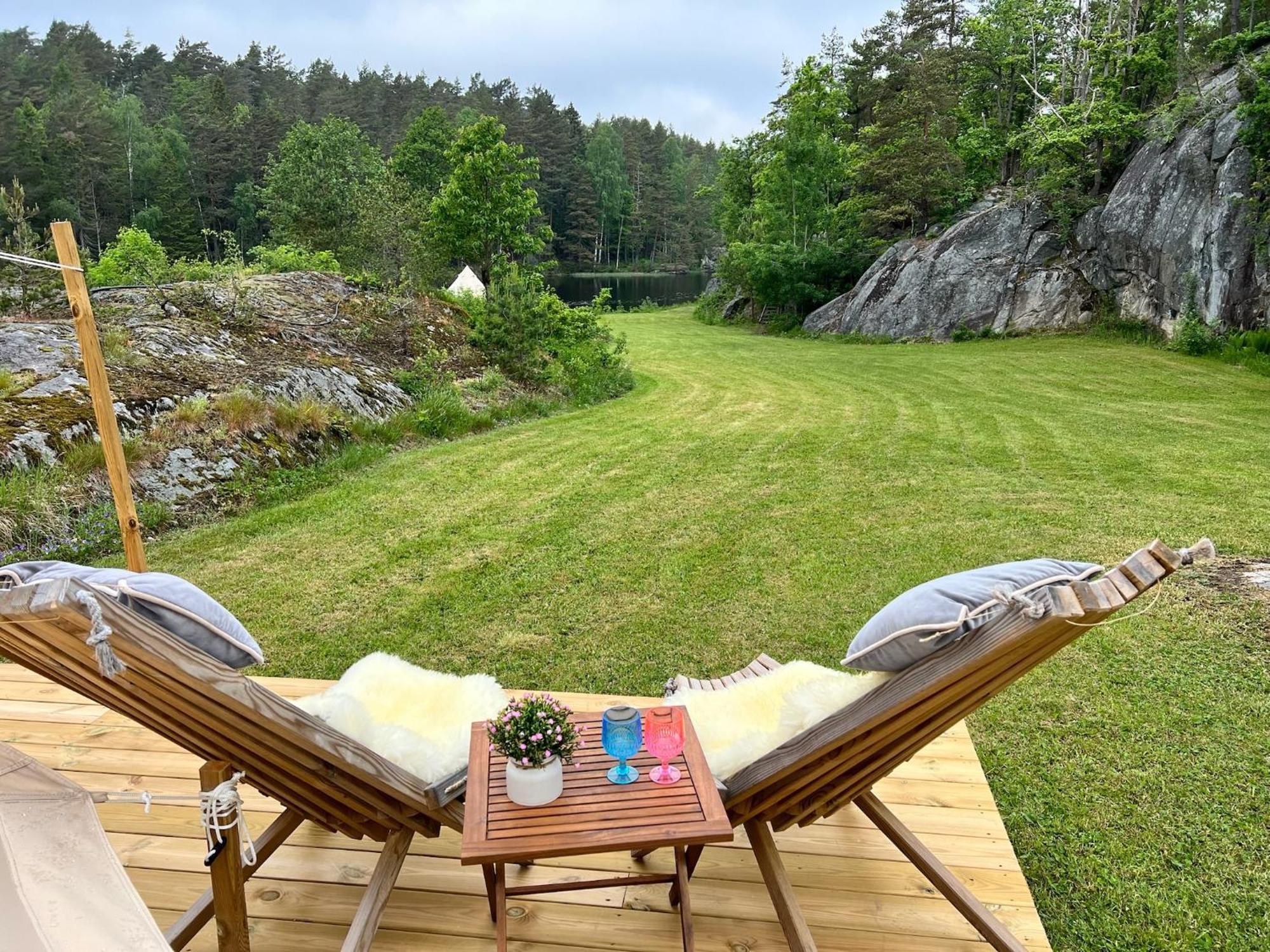Hotel Hommen Gard Glamping Risør Exterior foto